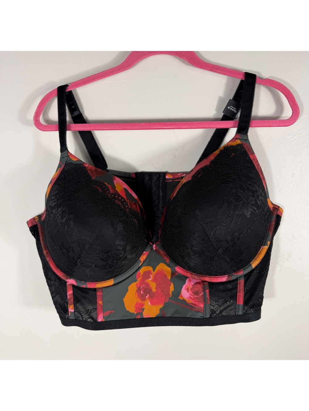 NWT Torrid Longline Floral Bra | 44DDD